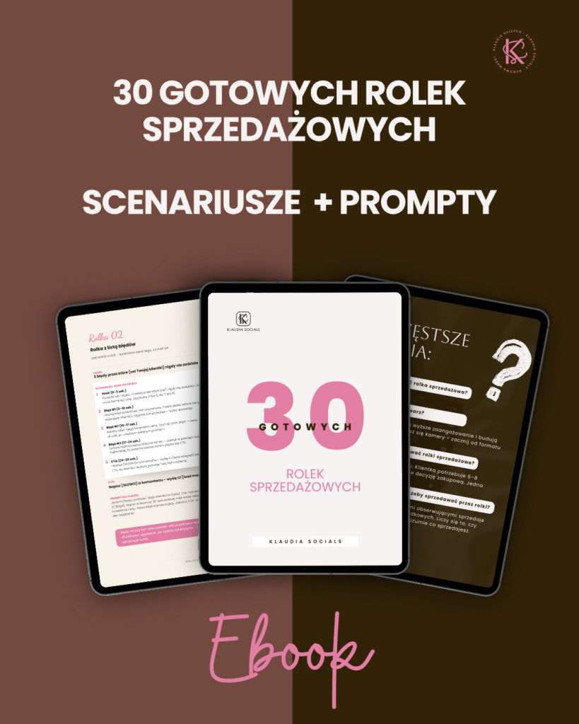 30 gotowych scenariuszy rolek sprzedażowych