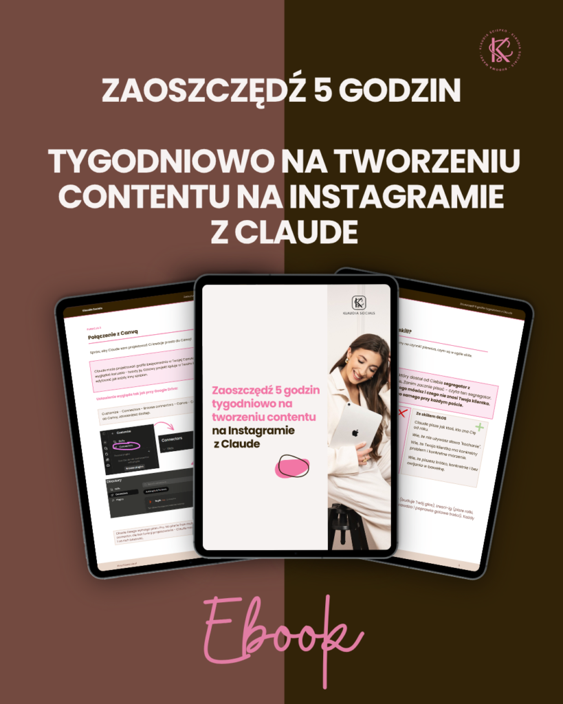 Claude do tworzenia contentu Instagram ekspertka